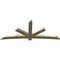 Ekena Millwork Alberta Rough Sawn Timber Gable Bracket, Douglas Fir, 108"W x 45"H x 4"D x 6"F, 10/12 Pitch GBW108X45X0406ALB00RDF - alternate 3